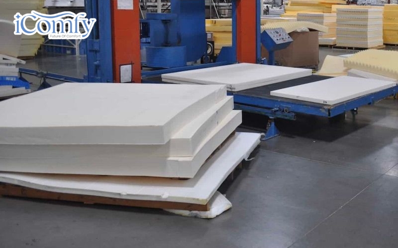 Máy tạo bọt PU áp suất cao là công nghệ được ứng dụng phổ biến tại các nhà máy sản xuất nệm foam