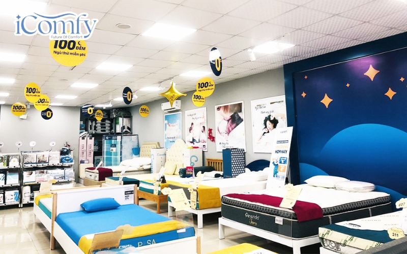 iComfy hiện là thương hiệu được nhiều khách hàng tin chọn nhờ các dòng nệm foam hiện đại