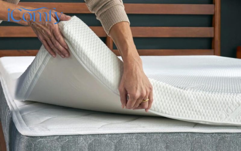 Làm cứng nệm memory foam - Cách tăng độ đàn hồi của nệm memory foam 3 Sử dụng thêm topper có thể làm cứng nệm