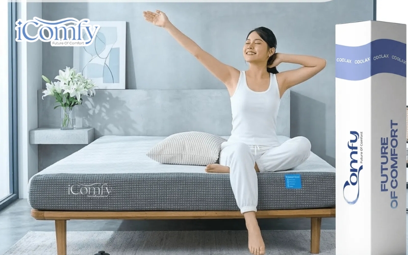 So sánh nệm cao su hybrid và nệm foam - Loại nào tốt hơn? 2 Nệm Foam được làm từ các loại bọt xốp như PU Foam, HR Foam hoặc Memory Foam