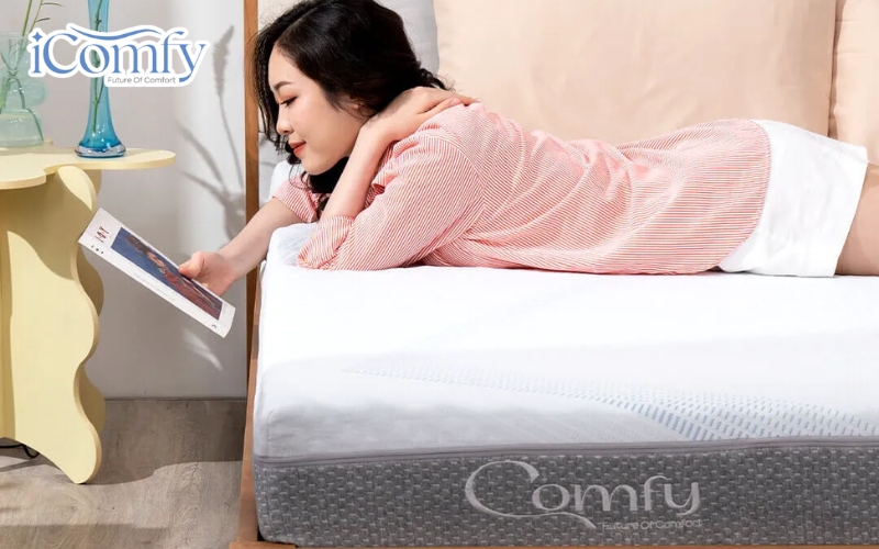 So sánh nệm cao su hybrid và nệm foam - Loại nào tốt hơn? 10 iComfy là thương hiệu đáng cân nhắc với nhiều dòng sản phẩm ứng dụng công nghệ hiện đại
