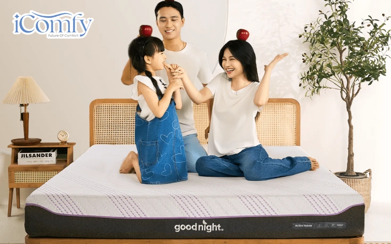 So sánh nệm cao su hybrid và nệm foam - Loại nào tốt hơn? 9 Goodnight Active Hybrid