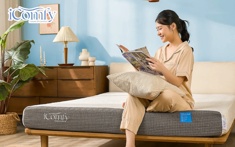 iComfy còn sở hữu đội ngũ tư vấn giàu kinh nghiệm, sẵn sàng hỗ trợ khách hàng lựa chọn mẫu nệm phù hợp 