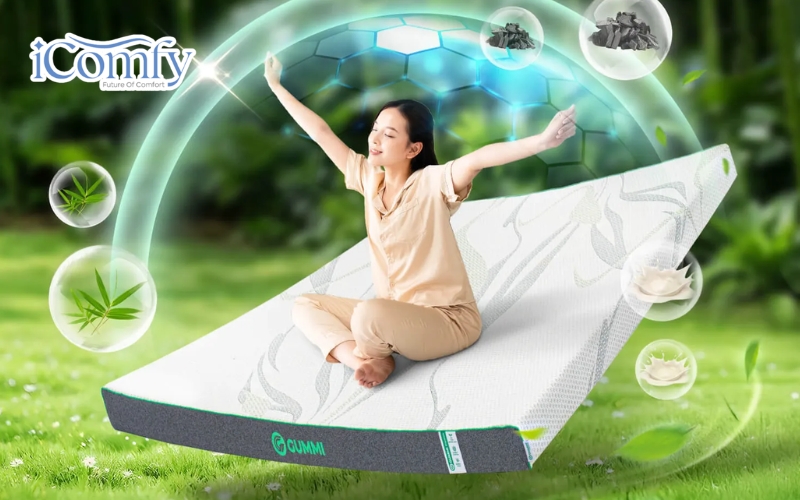 Nên chọn mua nệm memory foam hay nệm cao su? 3 Nệm cao su hay nệm latex, là loại nệm được làm từ cao su tự nhiên hoặc cao su tổng hợp