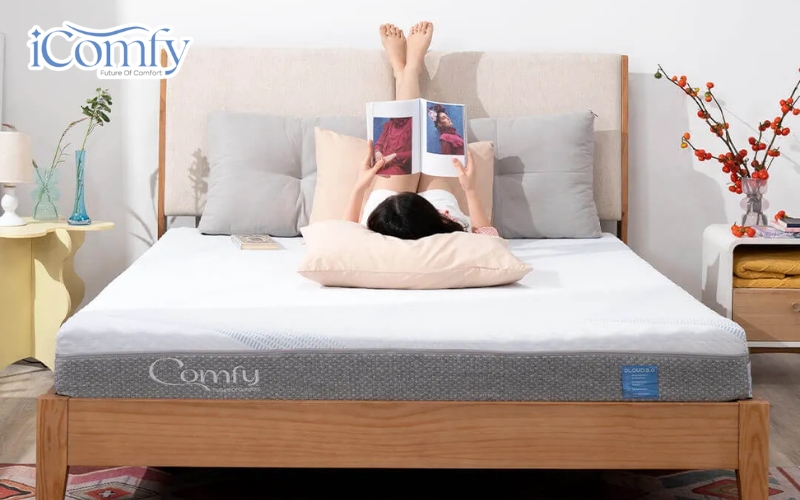 Nên chọn mua nệm memory foam hay nệm cao su? 6 Nệm foam cân bằng trọng lực iComfy Cloud 3.0