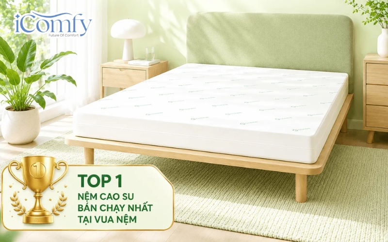 Nên chọn mua nệm memory foam hay nệm cao su? 8 Nệm Gummi Classic cao su thiên nhiên