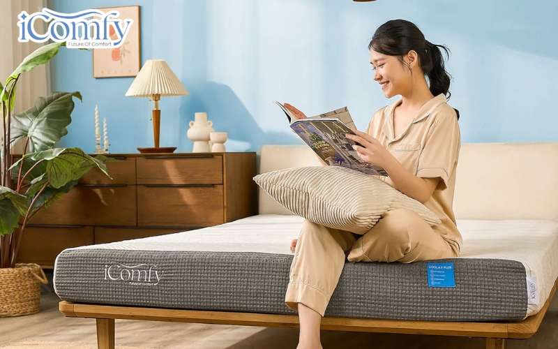 Nên chọn mua nệm memory foam hay nệm cao su? 2 Nệm memory foam còn được gọi là nệm bọt biển