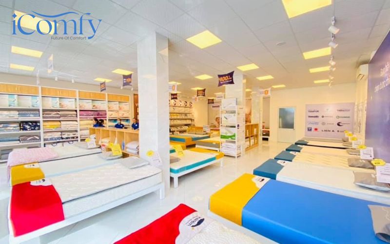 Nên chọn nệm đa tầng hay nệm memory foam để có được giấc ngủ chất lượng nhất? 8 Mua nệm đa tầng và nệm memory foam chính hãng ở iComfy hoặc Vua Nệm