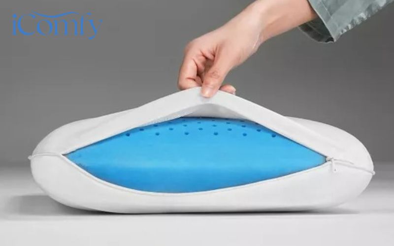 Cách chọn gối cho người nằm nghiêng tốt nhất 9 Gối foam Comfy Airflow Max thiết kế phân vùng thông minh