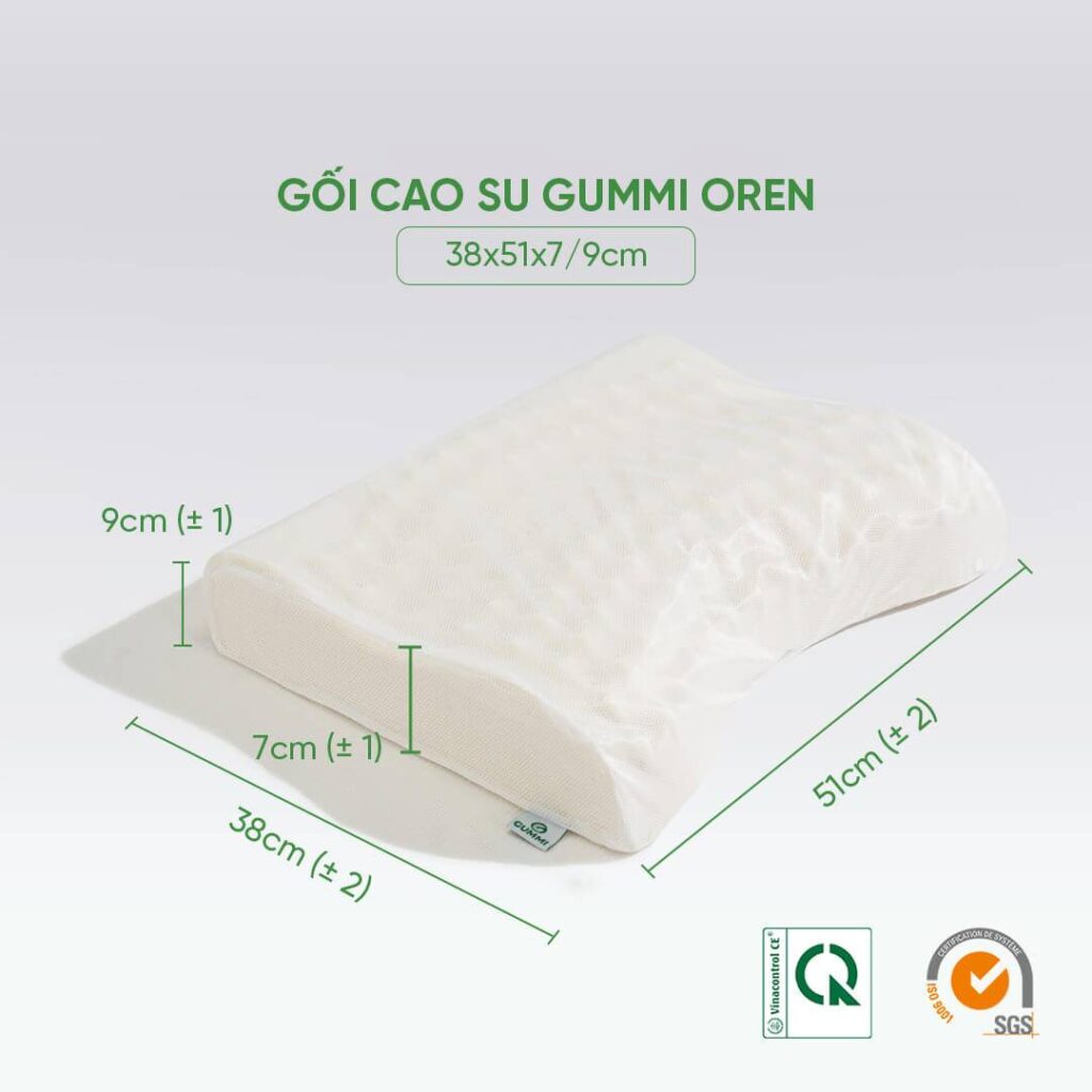 gối cho người nằm ngửa gummi oren