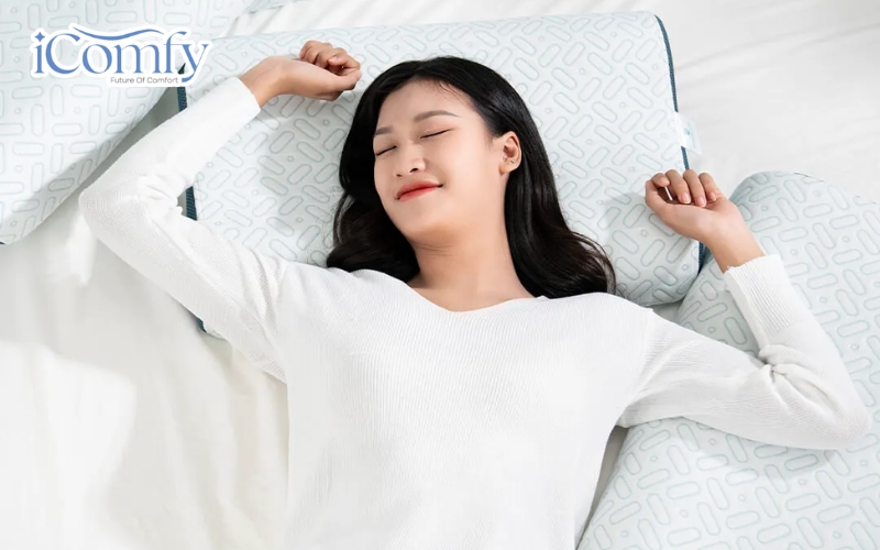 Thiết kế của gối công thái học nhằm đảm bảo sự hỗ trợ phù hợp với hình dáng và vị trí của cơ thể