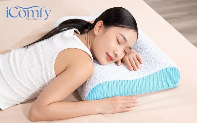 Nên sử dụng gối lồi lõm hay gối phẳng? Ưu và nhược điểm cho từng loại 10 Gối foam Comfy Nami