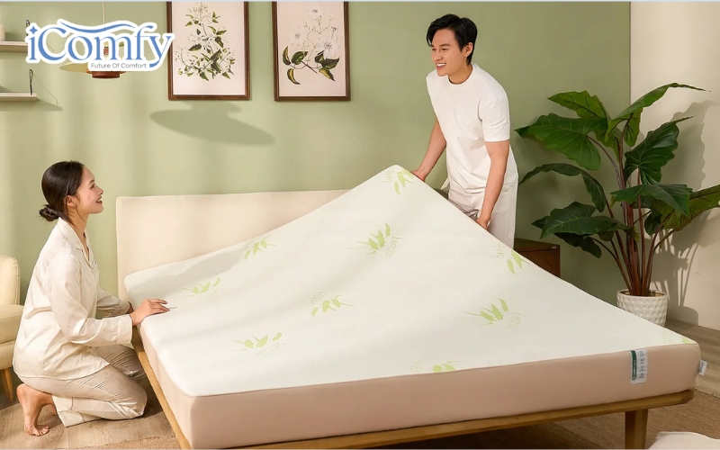 Cẩm nang mua nệm cho chung cư - TOP 12 mẫu nệm chất lượng, uy tín 5 ới căn hộ có diện tích vừa phải, độ dày khoảng 10 – 25cm thường dễ bố trí