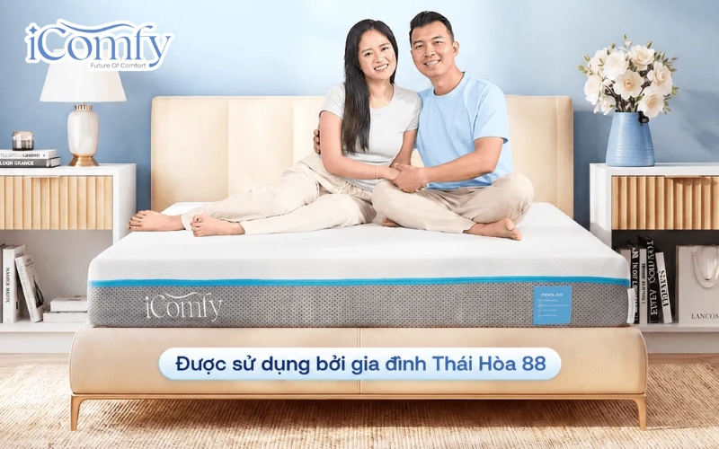 Có nên chọn nệm foam cho bé? TOP 10 mẫu nệm an toàn, chất lượng 4 Nệm iComfy Coolax