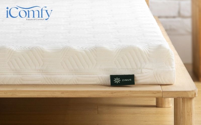 Nệm foam Zinus với thiết kế cách ly chuyển động
