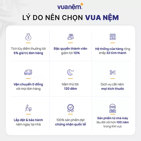 Lý do nên chọn Vua Nệm