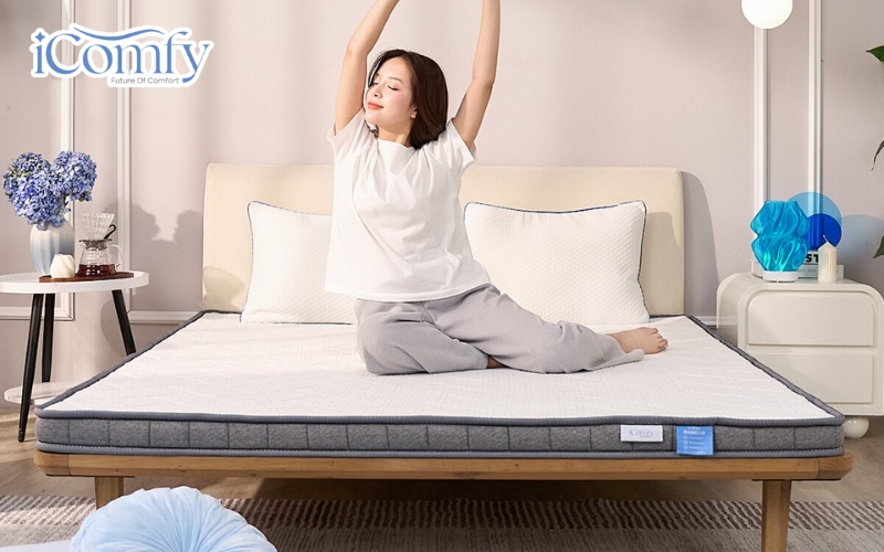 So sánh nệm foam và nệm lò xo: Lựa chọn nào tốt hơn cho sức khỏe? 10 Bề mặt êm ái của đệm foam giúp giảm áp lực hoàn hảo lên các vùng