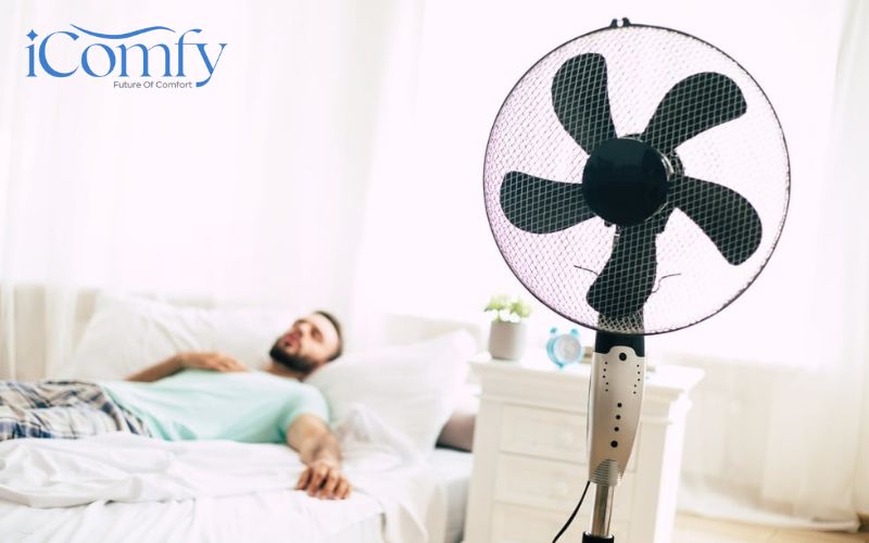 10 Cách làm mát nệm memory foam đơn giản, hiệu quả cao 7 Làm thoáng phòng ngủ bằng quạt
