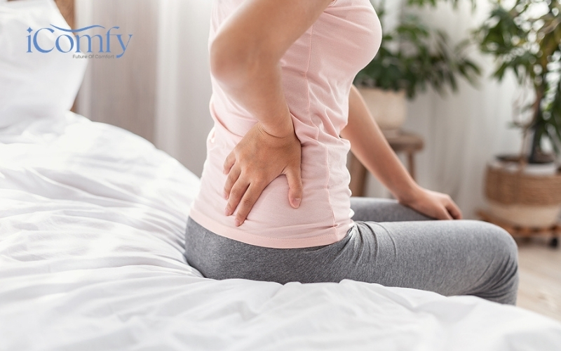 Nằm nệm foam giả dễ bị đau lưng