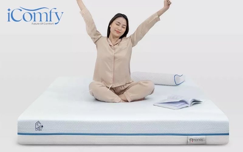 Top 7+ nệm foam dưới 10 triệu êm ái, đàn hồi tốt 5 Nệm foam Cool Gel Memory Amando Casa giá hợp lý dưới 10 triệu
