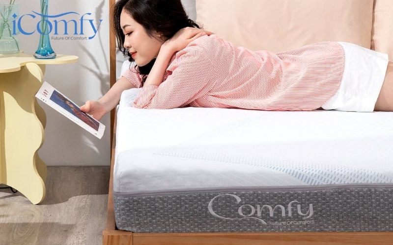 Nệm foam cân bằng trọng lực Comfy Cloud 3.0 được thiết kế tối ưu có thể nâng đỡ 5 vùng trên cơ thể
