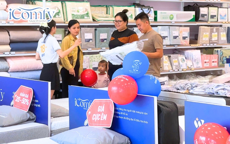 Nệm foam hoạt tính là gì? Bí quyết chọn mua CHUẨN 8 Nhiều dòng nệm tại iComfy đạt các chứng nhận uy tín như CertiPUR-US, OEKO-TEX và Vietnam Control