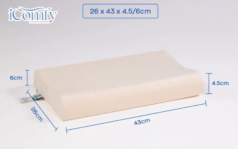 Gối dành cho trẻ 2 tuổi nên có độ cao từ 1,5 – 4cm sau khi chịu lực 