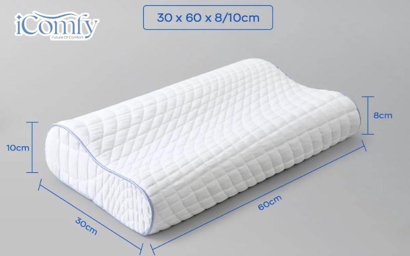 Bí quyết chọn gối cho người đau cổ ngủ ngon, giảm đau vai gáy 4 Gối công thái học