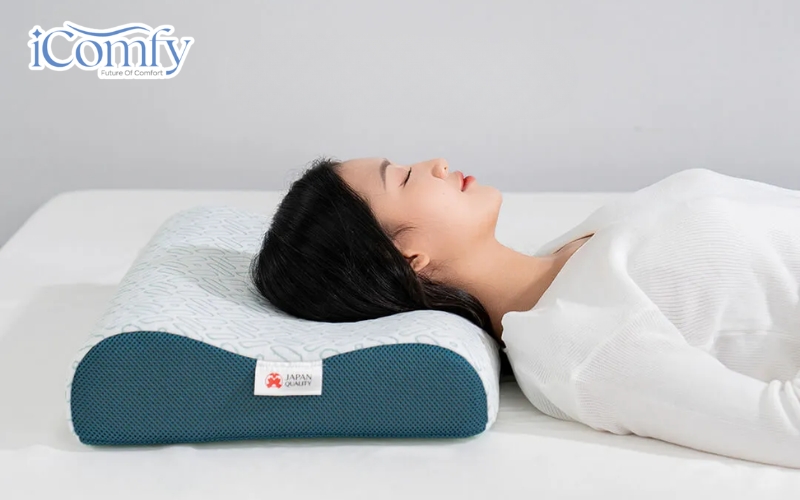 Bí quyết chọn gối cho người đau cổ ngủ ngon, giảm đau vai gáy 6 Gối Aeroflow iCool