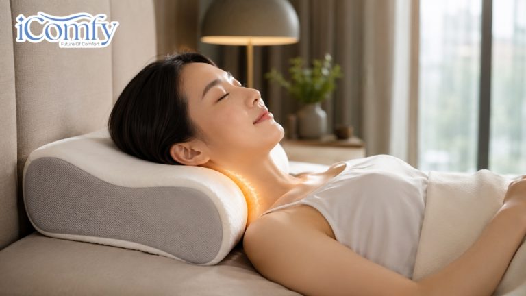 Bí quyết chọn gối cho người đau cổ ngủ ngon, giảm đau vai gáy