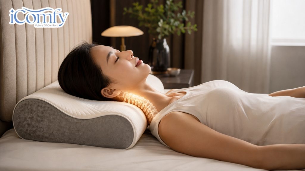 Bí quyết chọn gối cho người thoái hóa đốt sống cổ ngủ ngon, giảm đau