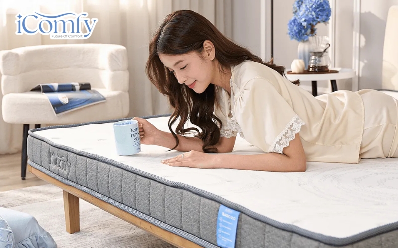 Khi chọn mua nệm cho người ngủ ngáy, bên cạnh yếu tố chất liệu, thiết kế bạn cung cần chú ý đến tuổi thọ nệm