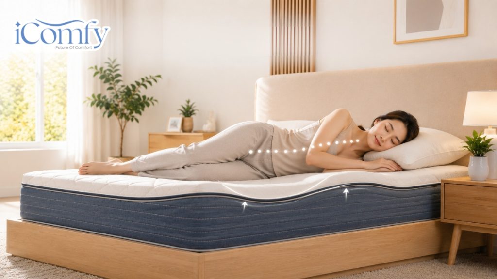 Cách chọn nệm cho người ngủ nghiêng giúp tạm biệt đau mỏi