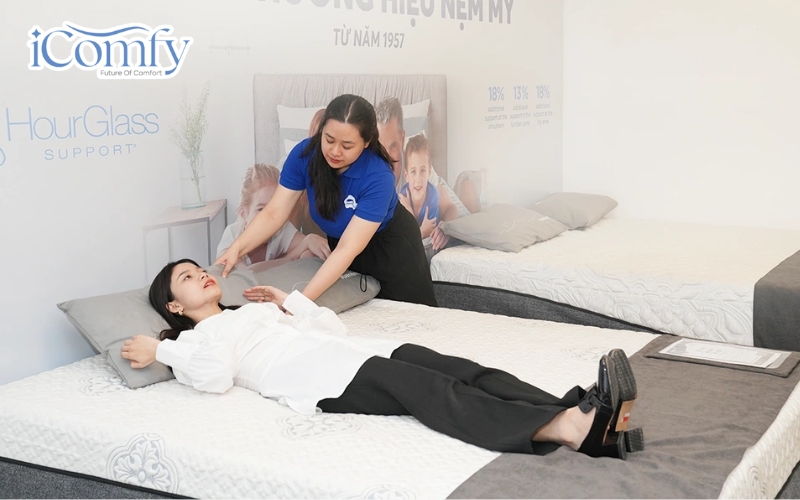 Người dùng có đủ thời gian trải nghiệm thực tế để chọn được chiếc nệm phù hợp với thể trạng