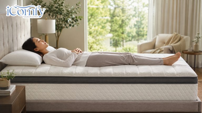 7 mẫu nệm cho người ngủ ngửa bảo vệ cột sống, ngủ sâu trọn đêm