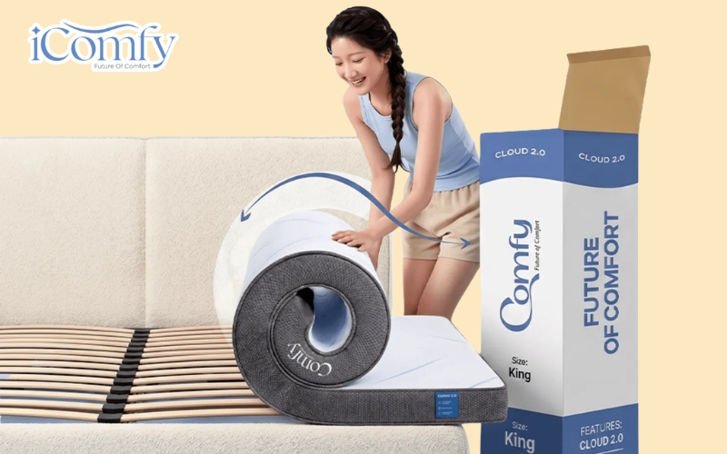 TOP 7 mẫu nệm cho vợ chồng chất lượng & Cách chọn nệm 11 Sản phẩm iComfy được thiết kế theo thể trạng người Việt