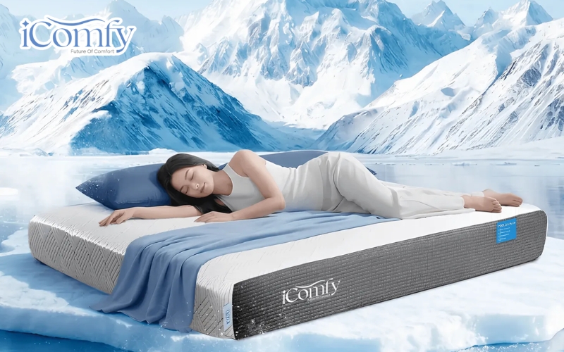 Nệm gel memory foam: Ưu, nhược điểm nổi bật 3 Nhờ được tích hợp công nghệ gel làm mát, dòng nệm này có khả năng tản nhiệt