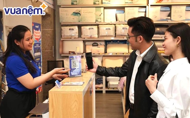 Vua Nệm mang đến cho khách hàng những giải pháp thanh toán tiện lợi
