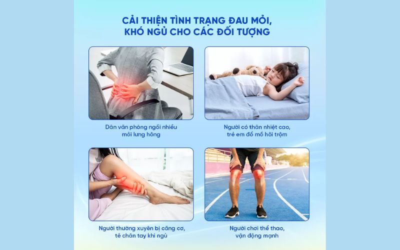 Nệm iComfy Coolax Massage có tốt không? Đáng mua không? 6 Nệm iComfy Coolax Massage phù hợp với nhiều đối tượng sử dụng