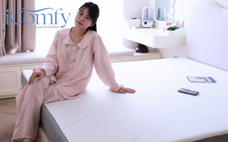Nệm 1m6 phù hợp với vợ chồng trẻ, phòng ngủ diện tích vừa