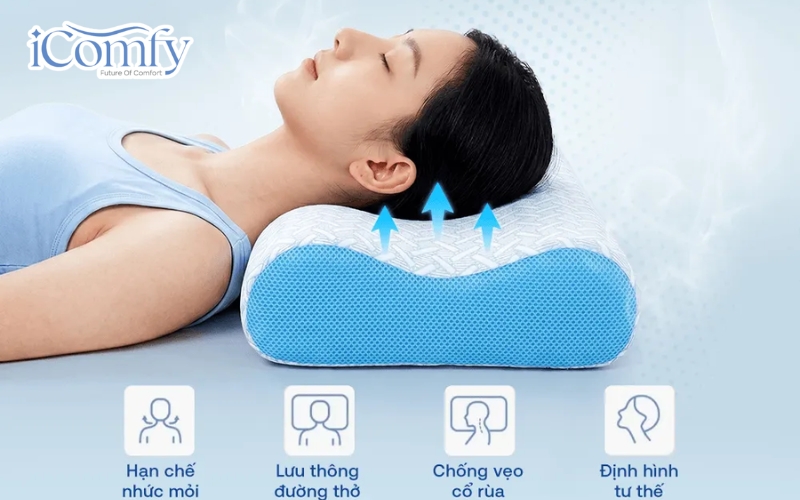 Gối chống ngáy có thể giúp giảm tiếng ngáy ở nhiều người