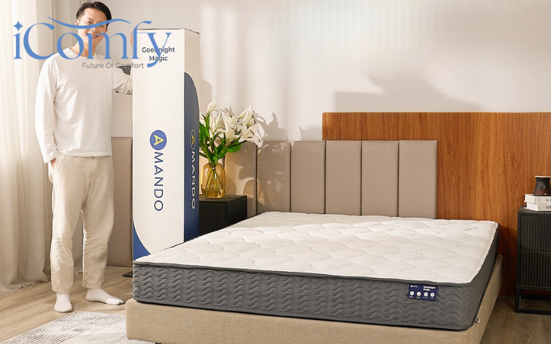 Cập nhật giá nệm lò xo 1m6 x 2m đầy đủ, chi tiết 5 Thương hiệu nệm lò xo Amando với giá cả phải chăng, phù hợp với nhu cầu người dùng