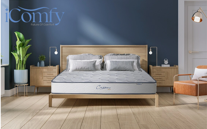 Mẫu nệm có độ cứng vừa phải, chắc chắn khi nằm