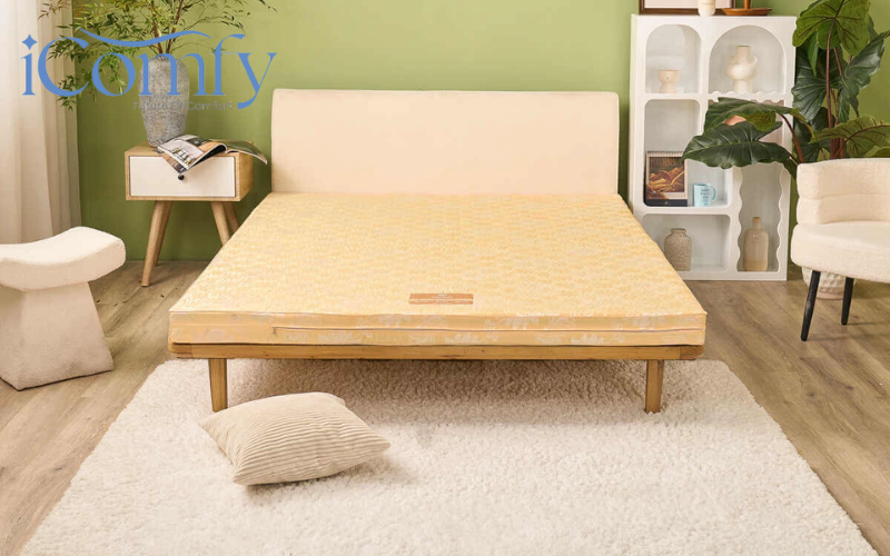 Đệm bông ép 1m8 x 2m: Bảng giá & TOP 4 mẫu đáng mua nhất 2 Nệm bông ép có ưu điểm là bề mặt phẳng, khả năng nâng đỡ chắc chắn