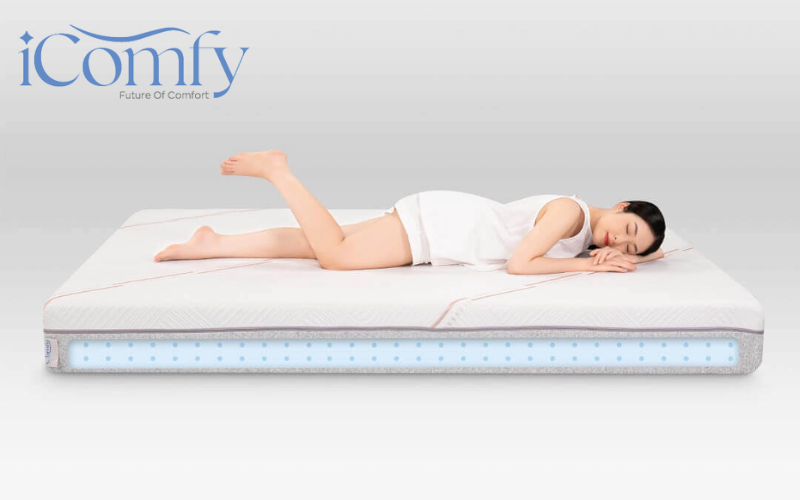 Nệm 1m6x1m9 vừa vặn với đa số không gian phòng hiện nay