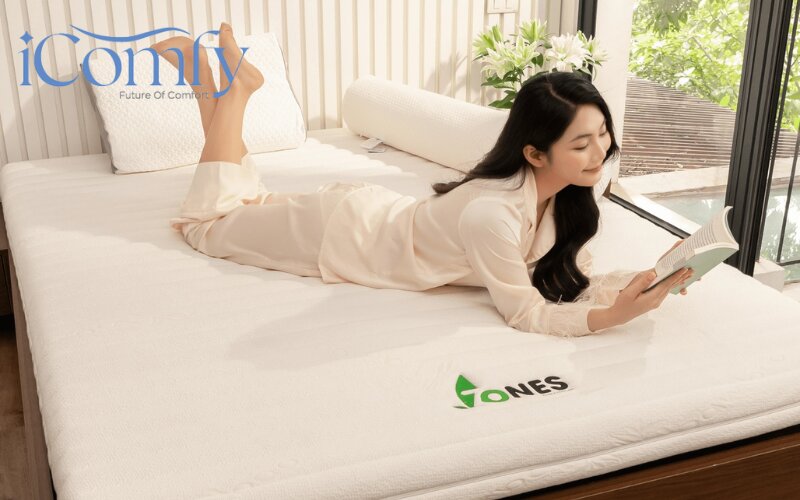 Nệm cao su có độ bền và khả năng nâng đỡ cơ thể hoàn hảo