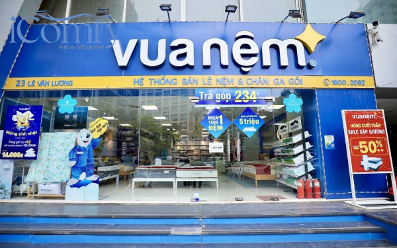 Cập nhật bảng giá nệm 20cm mới nhất, đủ các loại 10 Vua Nệm - Thương hiệu cung cấp nệm chính hãng, uy tín, chất lượng cao