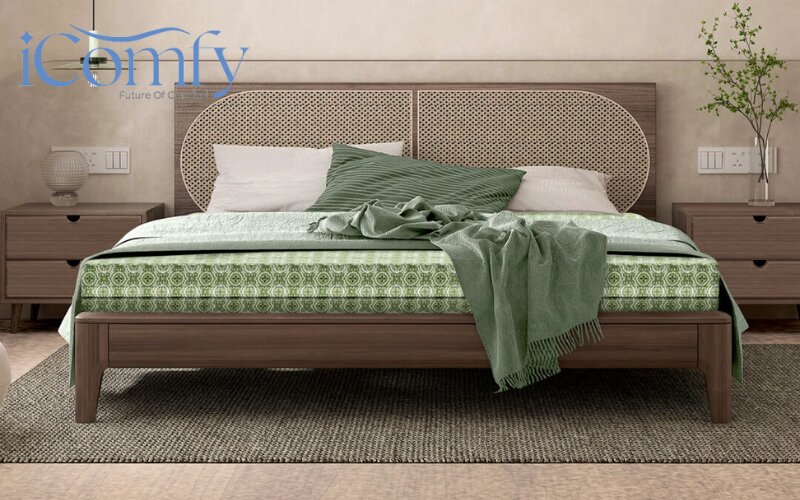 Bảng giá nệm 2mx2m2 chính hãng, mới nhất 2026 4 Nệm bông ép giá thành thấp hơn, ít xẹp lún nếu sử dụng đúng cách