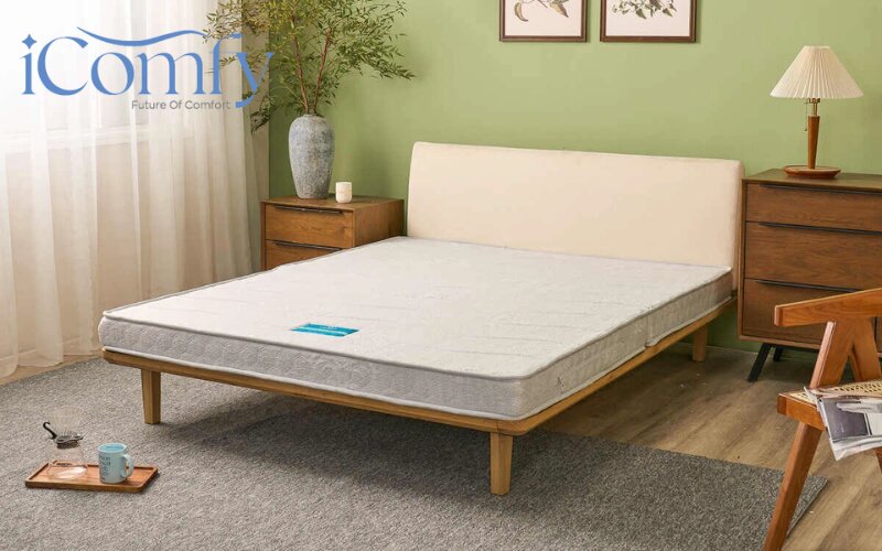 Nệm bông ép rất thoáng khí và phù hợp với khí hậu nóng ẩm của Việt Nam