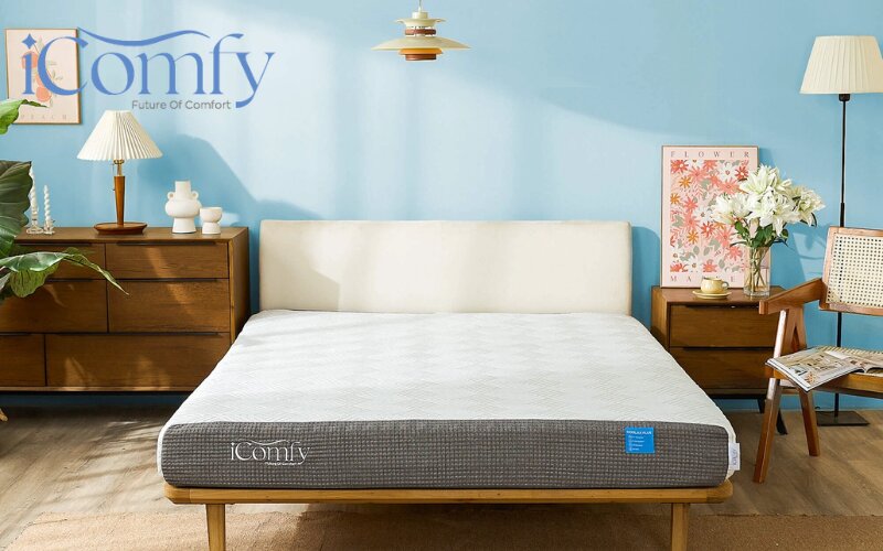 Nệm foam iComfy Coolax Plus kích thích tuần hoàn máu, thư giãn